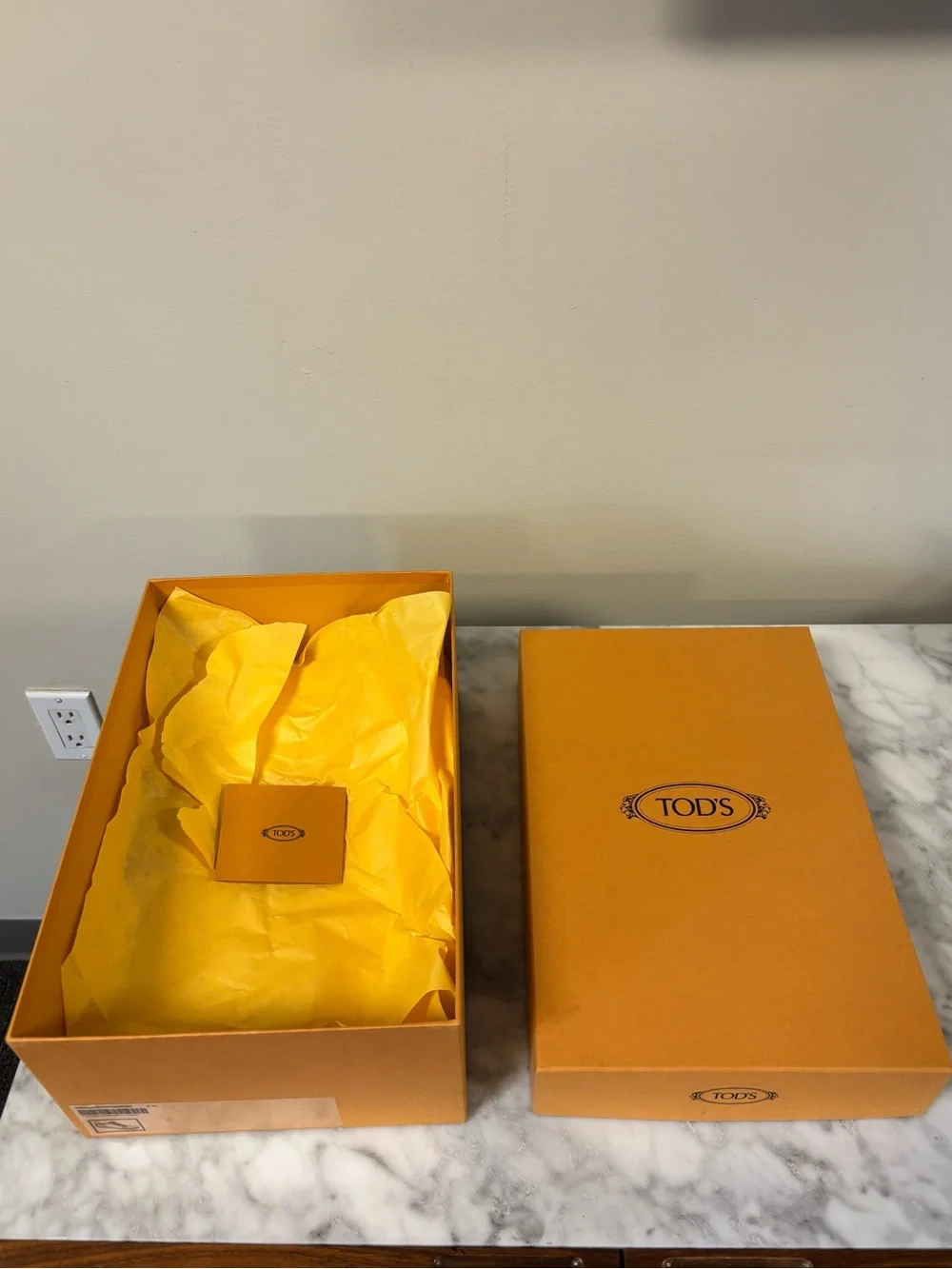 Tod's Orange Branded Gift/Storage Box